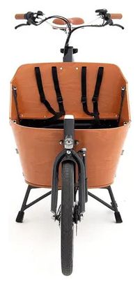 Vélo Cargo Électrique Babboe City Mountain Enviolo NuVinci 500 Wh 20/26'' Gris Anthracite Marron
