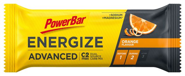 Barre Énergétique PowerBar Energize Advanced Orange 55g