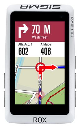 Compteur GPS Sigma Rox 12.1 Evo Pack Capteurs Cardio / Vitesse / Cadence Blanc