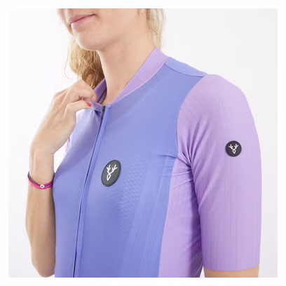 LeBram Izoard Women Short Sleeves Jersey Lila Purple