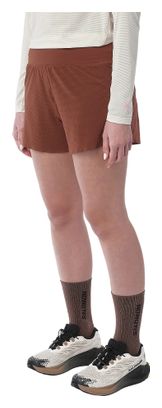 Pantalones cortos Salomon Sense Aero Stow 4in marrones para mujer