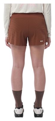 Pantalones cortos Salomon Sense Aero Stow 4in marrones para mujer