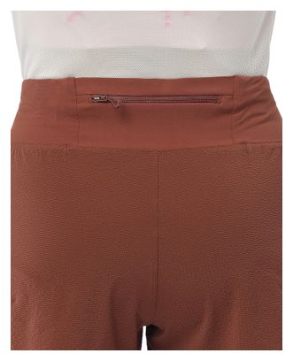 Pantalones cortos Salomon Sense Aero Stow 4in marrones para mujer