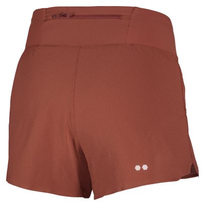 Pantalones cortos Salomon Sense Aero Stow 4in marrones para mujer