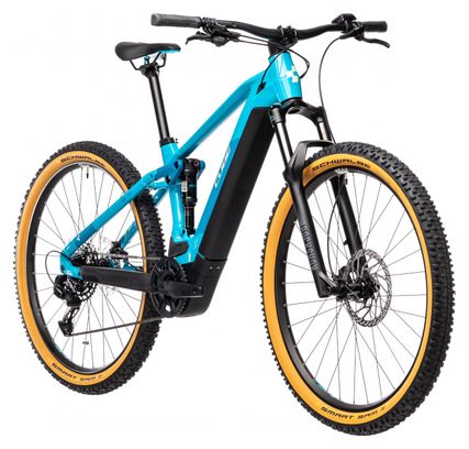 Cube Stereo Hybrid 120 Pro 625 Electric Full Suspension MTB Sram SX Eagle 12S 625 Wh 29'' Petrol Blue 2021