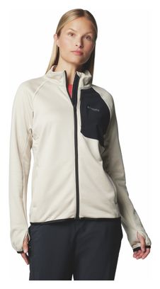 Columbia Triple Canyon Grid Women's Fleece Full Zip Beige