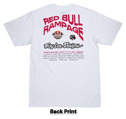 T-shirt Troy Lee Designs X Red Bull Rampage Mind Melt Blanc