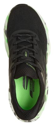 Skechers Slip-ins Aero Burst Glow in the Dark hardloopschoenen, zwart/groen, dames