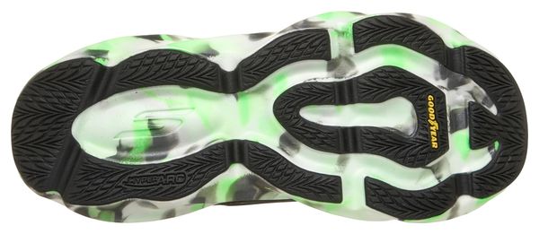 Skechers Slip-ins Aero Burst Glow in the Dark hardloopschoenen, zwart/groen, dames