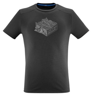 T-shirt Millet Kamet Map Noir Homme