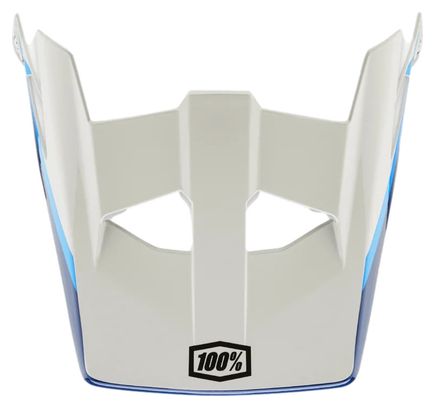 vervangingsvizier voor vliegtuigtrekkerhelm wit/blauw