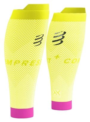 Compressport R2 Oxygen Compression Sleeves Yellow / Pink