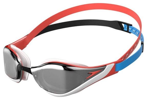 Speedo Fs Pure Focus Mirror Swim Goggles Red and Black