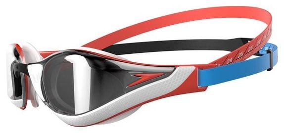 Speedo Fs Pure Focus Mirror Swim Goggles Red and Black