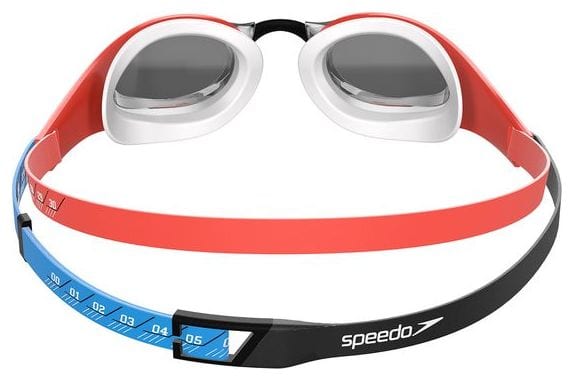 Speedo Fs Pure Focus Mirror Swim Goggles Red and Black