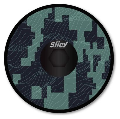 Slicy Fun Stuurkap Pixel Groen / Zwart