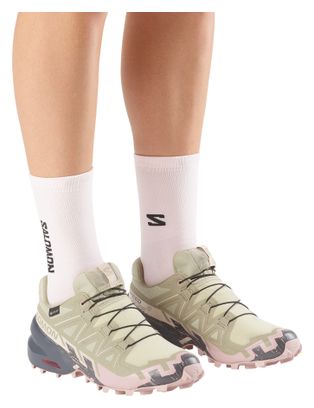 Chaussures Trail Salomon Speedcross 6 GTX Kaki/Rose Femme