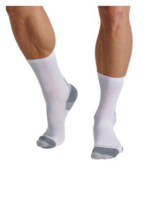 Chaussettes X-Socks Run Discover Crew Blanc/Gris
