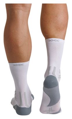 Chaussettes X-Socks Run Discover Crew Blanc/Gris