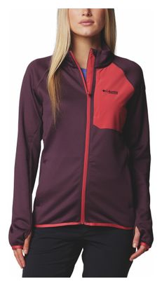 Columbia Triple Canyon Grid Women's Fleece Full Zip Violet