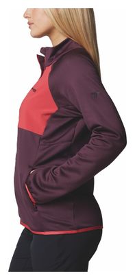 Columbia Triple Canyon Grid Full Zip Polare Violet Donna