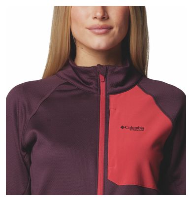 Columbia Triple Canyon Grid Full Zip Polare Violet Donna