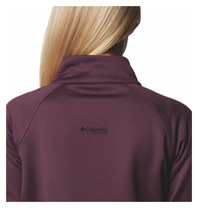 Columbia Triple Canyon Grid Full Zip Polare Violet Donna