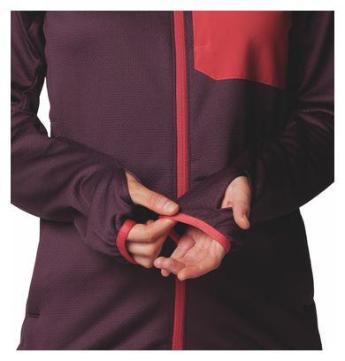 Columbia Triple Canyon Grid Women's Fleece Full Zip Violet