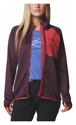 Columbia Triple Canyon Grid Women's Fleece Full Zip Violet