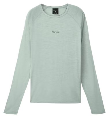 Camiseta Trail NNormal Merino 02 Verde para mujer