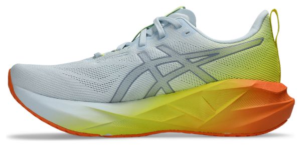 Zapatillas de running Asics Novablast 5 Sunny Sizzle azul/amarillo/naranja para hombre