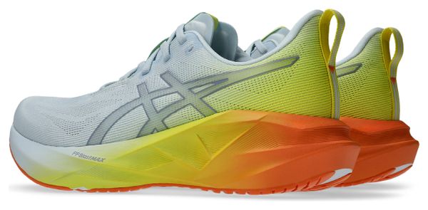 Zapatillas de running Asics Novablast 5 Sunny Sizzle azul/amarillo/naranja para hombre