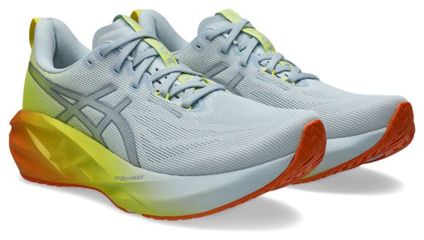 Zapatillas de running Asics Novablast 5 Sunny Sizzle azul/amarillo/naranja para hombre