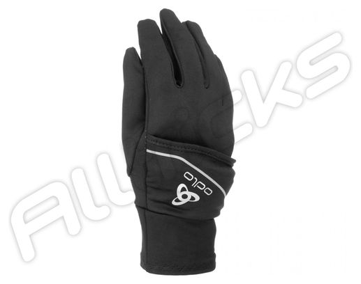 Paar Odlo Intensity Cover Safety Light Handschoenen Zwart Unisex