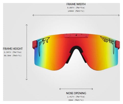 Paar Pit Viper The Hotshot Original Polarized Wide Goggles