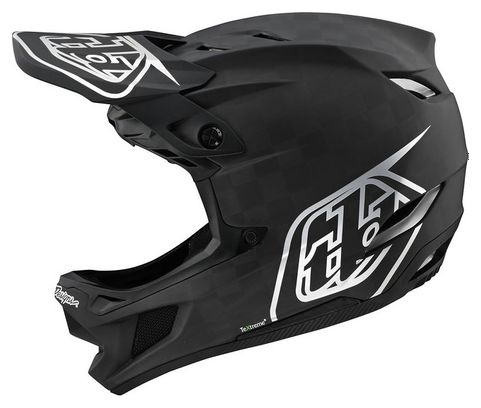 Casco Integrale Troy Lee Designs D4 Carbon Mips Stealth Nero / Argento