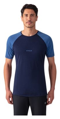 AYAQ Biafo Merinos Korte Mouw Trui Blauw
