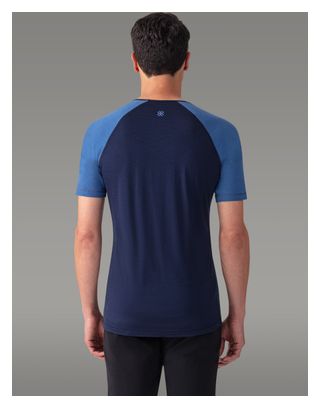 AYAQ Biafo Merinos Korte Mouw Trui Blauw