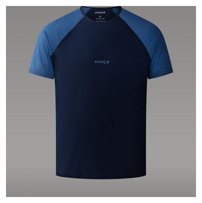 AYAQ Biafo Merinos Korte Mouw Trui Blauw