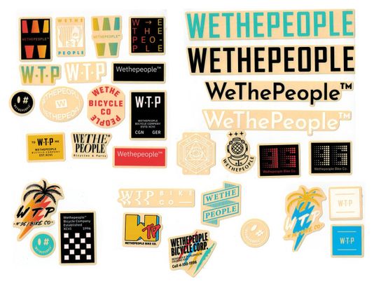 Set of 15 WeThePeople 15 Pieces Stickers