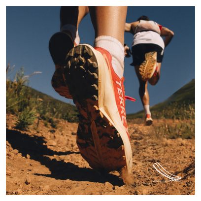 Trail Shoes adidas Terrex Agravic Speed Ultra Orange Blanc Femme