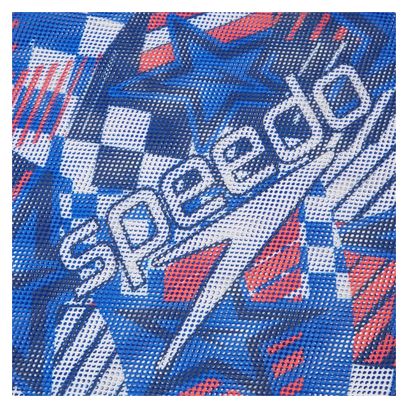 Bolsa de Malla Estampada Speedo Azul / Roja