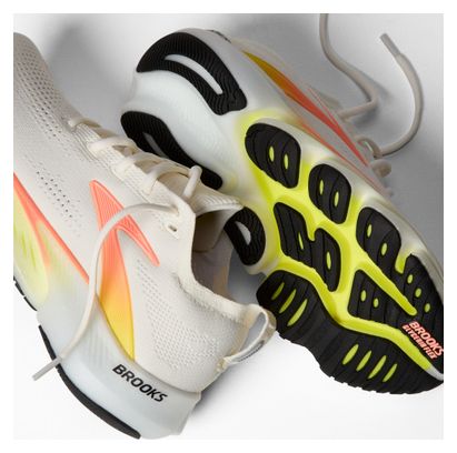 Chaussures Running Brooks Glycerin Flex Blanc/Rose Femme
