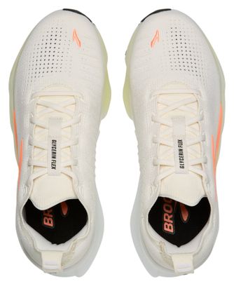 Chaussures Running Brooks Glycerin Flex Blanc/Rose Femme