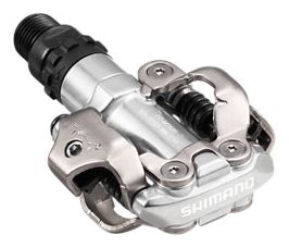Pair of Shimano PD-MT520 Silver Clipless Pedals with SM-SH51 Cleats