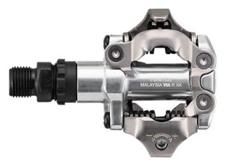 Pair of Shimano PD-MT520 Silver Clipless Pedals with SM-SH51 Cleats