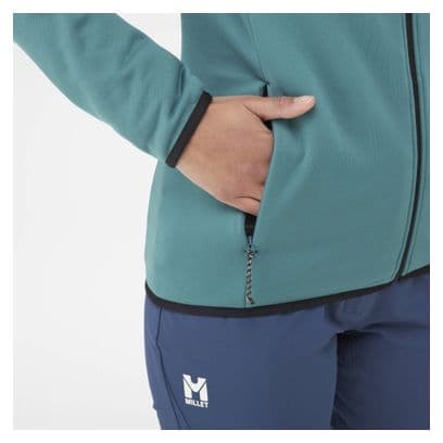 Damen Fleecejacke Millet Seneca Hoodie Blau