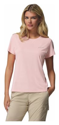 Columbia Women's Zero Rules Lightweight Pink Technical T-Shirt