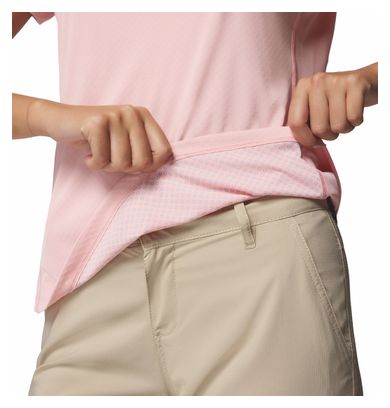 Columbia Women's Zero Rules Lightweight Pink Technical T-Shirt