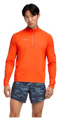 Maglia con zip 1/4 Hoka GlideTech Arancione Uomo
